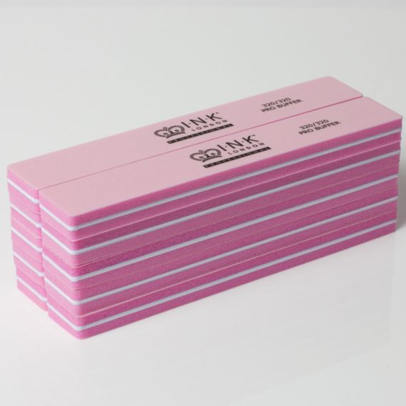 320/320 Pink Pro Buffer - Straight (10 Pack)