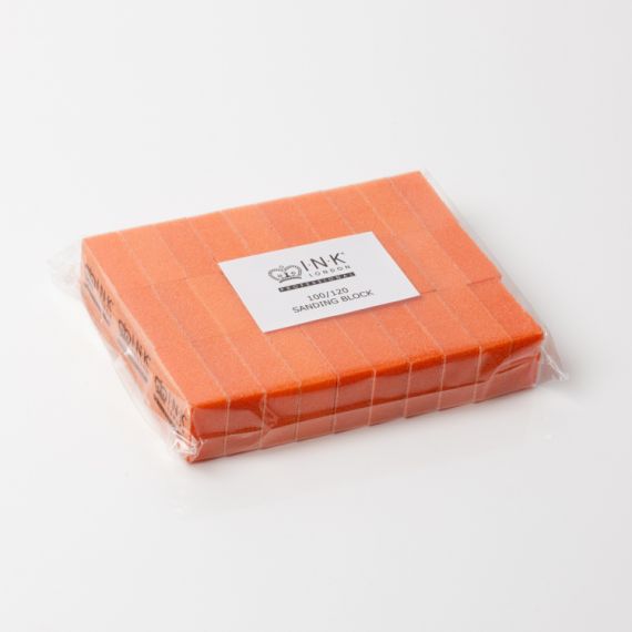 2 Way Mini Sanding Blocks-100/120 Orange - 30 Pack