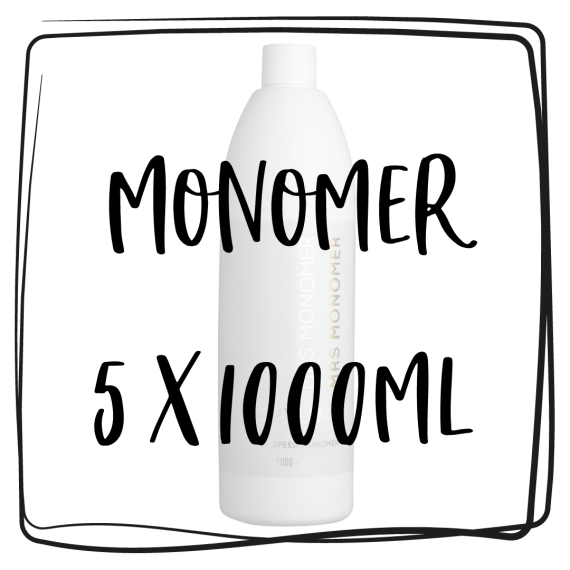 Monomer 5 Litres (5 x 1000ml) Miss(easy)/Mrs(Medium)/Mr(Fast) 