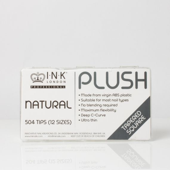 Plush Tips - Natural Tapered Square (504 Tips)