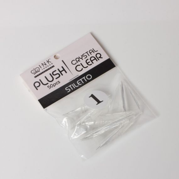 Plush Tips - Stiletto Clear Refills